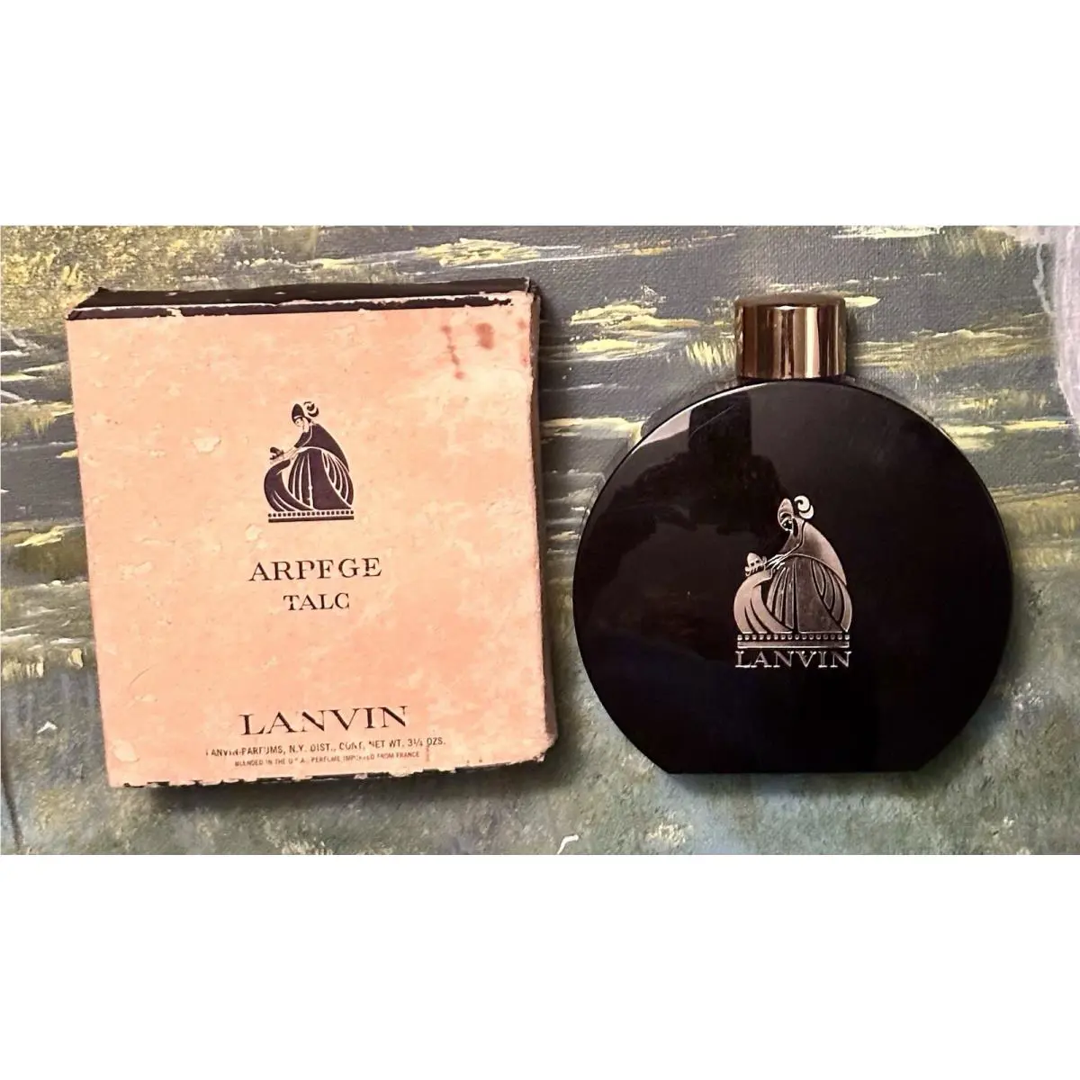 Scent Vintage Talc de Lanvin Charles Ritz Arpege Dusting Powder 3.5oz