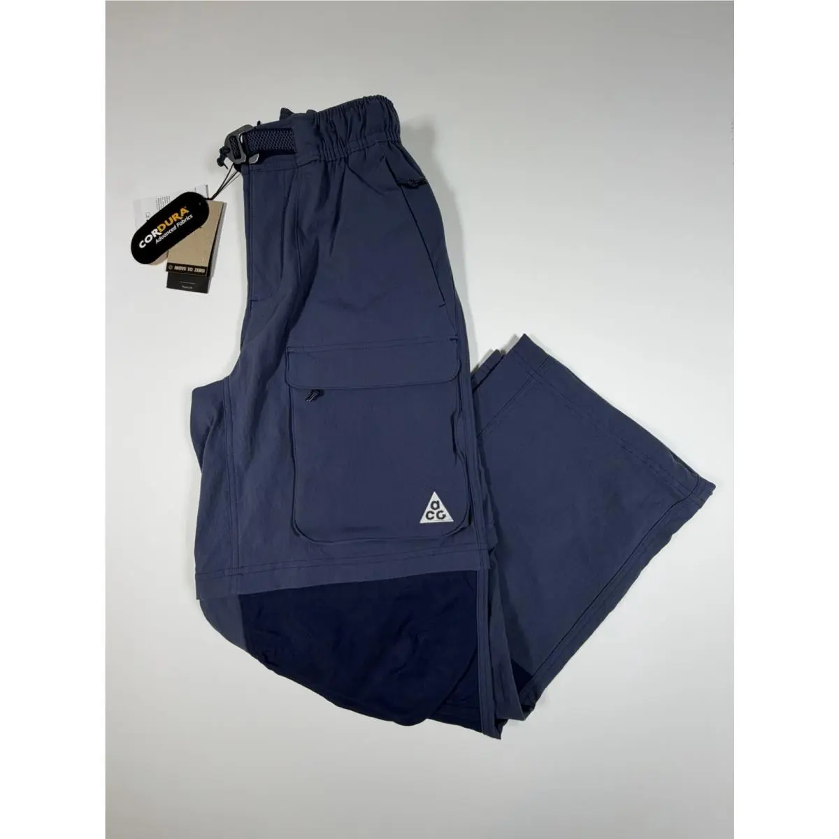 Nike Acg Smith Summit Convertible Cargo Pants Shorts Mens XS Blue HV0591-437