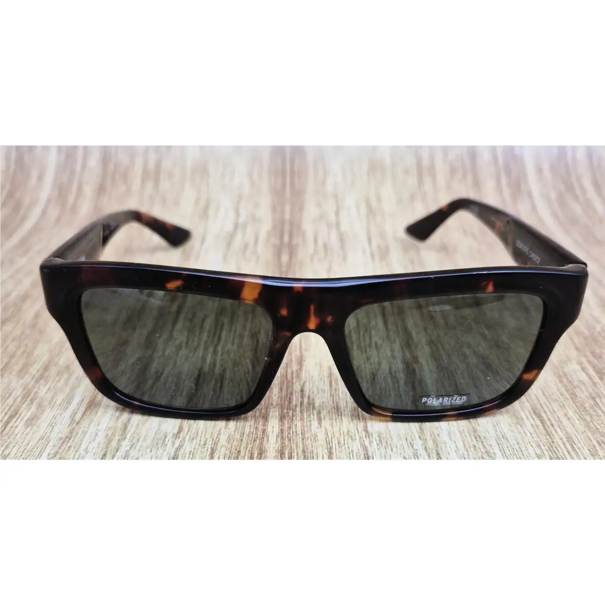 Quay Dealers Choice Tortoise Shell Square Frame Sunglasses 55/18-145 Polarized
