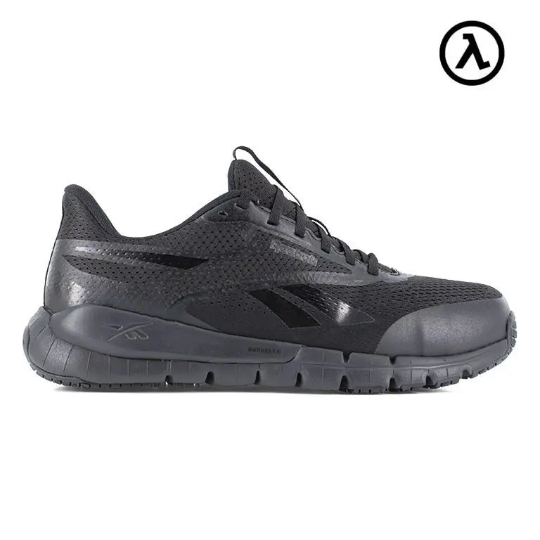 Reebok Flex Trainer Work Elevated Ease On/off Women`s Athletic Shoe Boots RB121 - Black/Gray