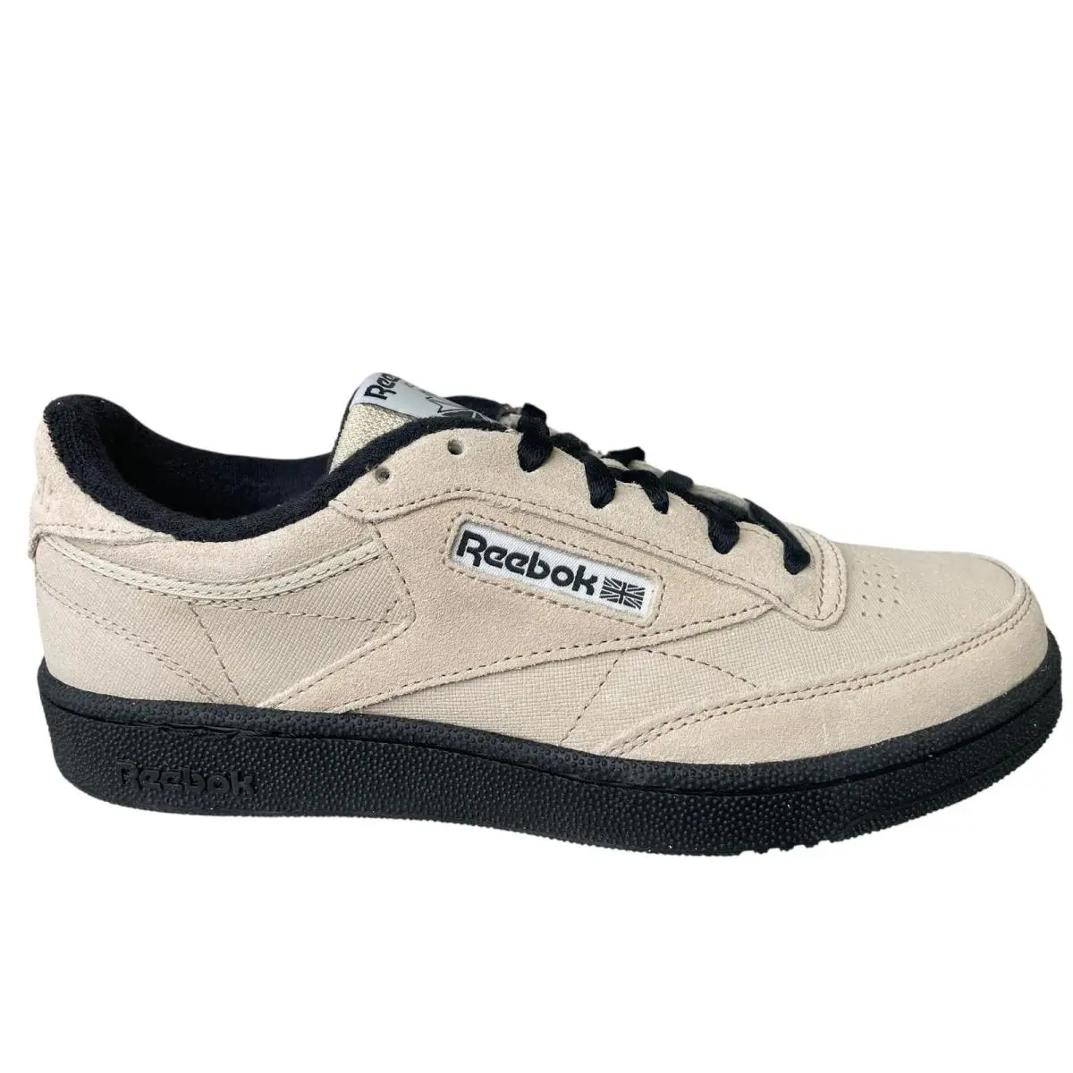 Reebok Men Sneaker Casual Club C 85 100209021 Tennis Beige Black White Size 6 M