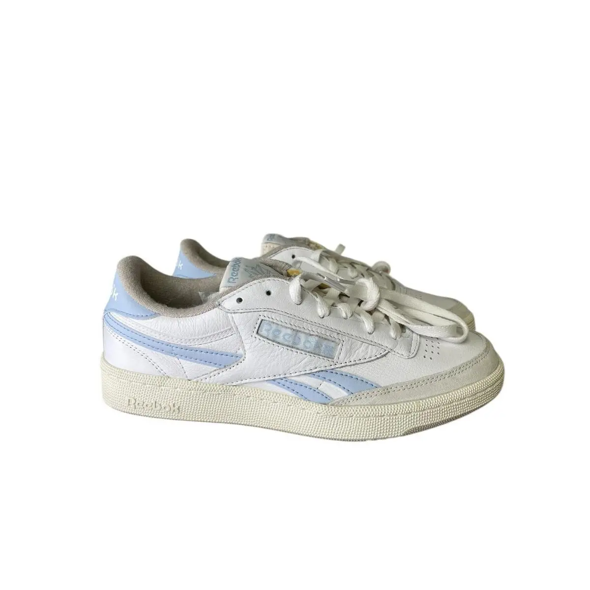 Reebok Men Sneaker Club C Revenge 100309031 Vintage White Blue Grey Size 9 M