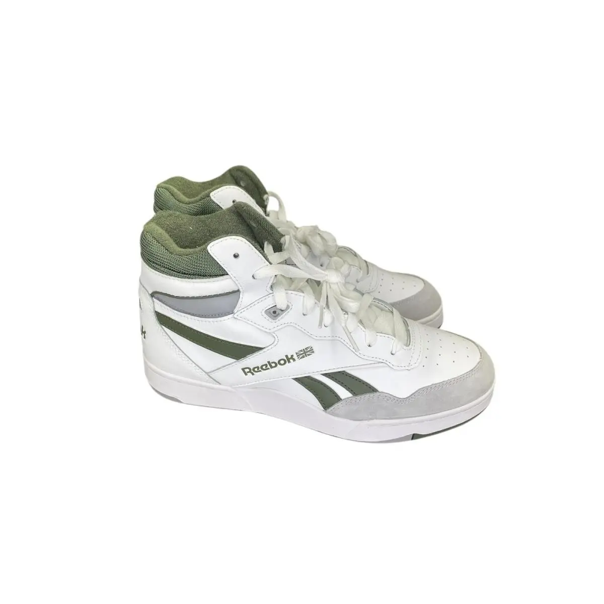 Reebok Men Sneaker BB 4000 II Mid 100032748 Basketball White Green Grey Size 9 M