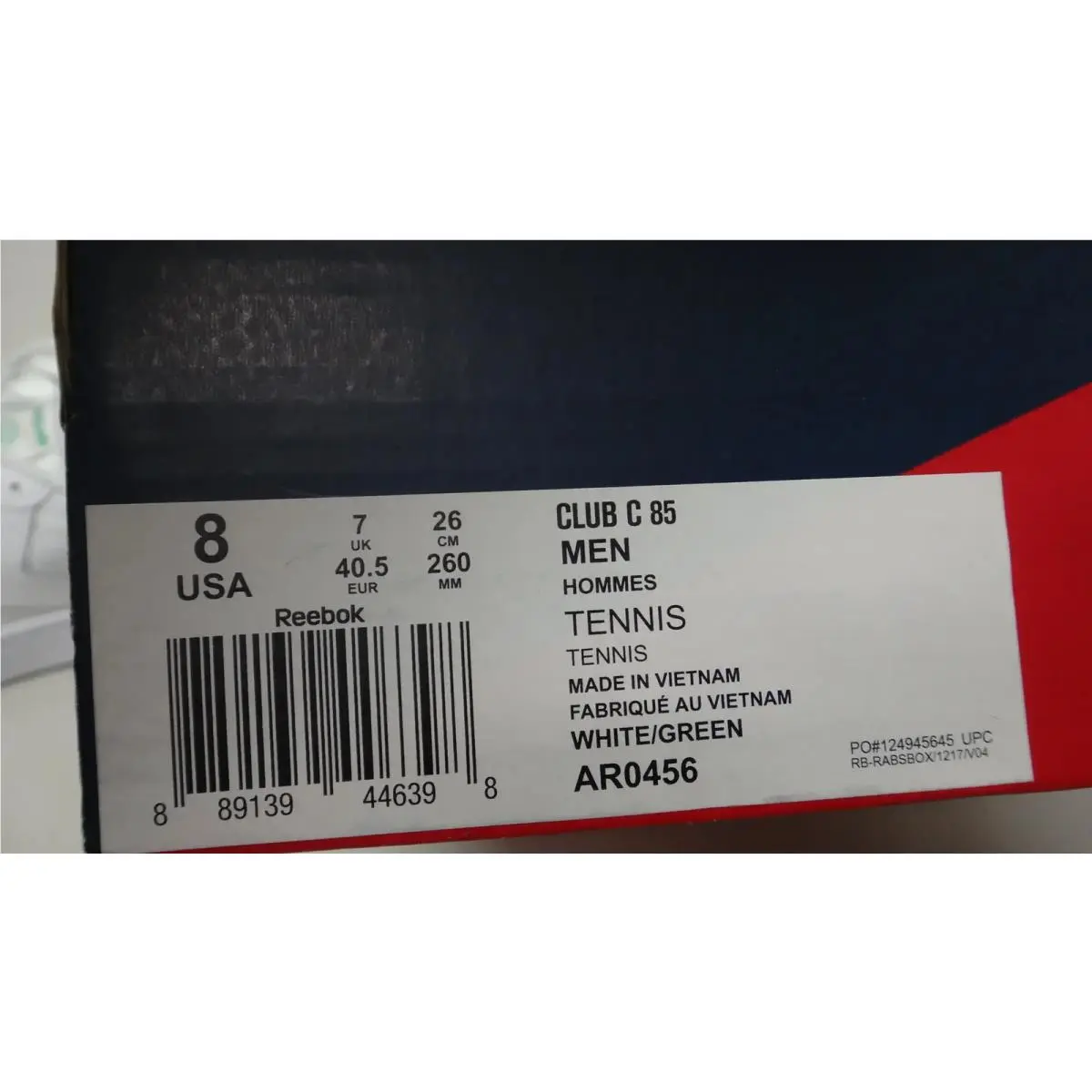 Reebok shoes - Club C 85 - Club - AR0456 - White 1