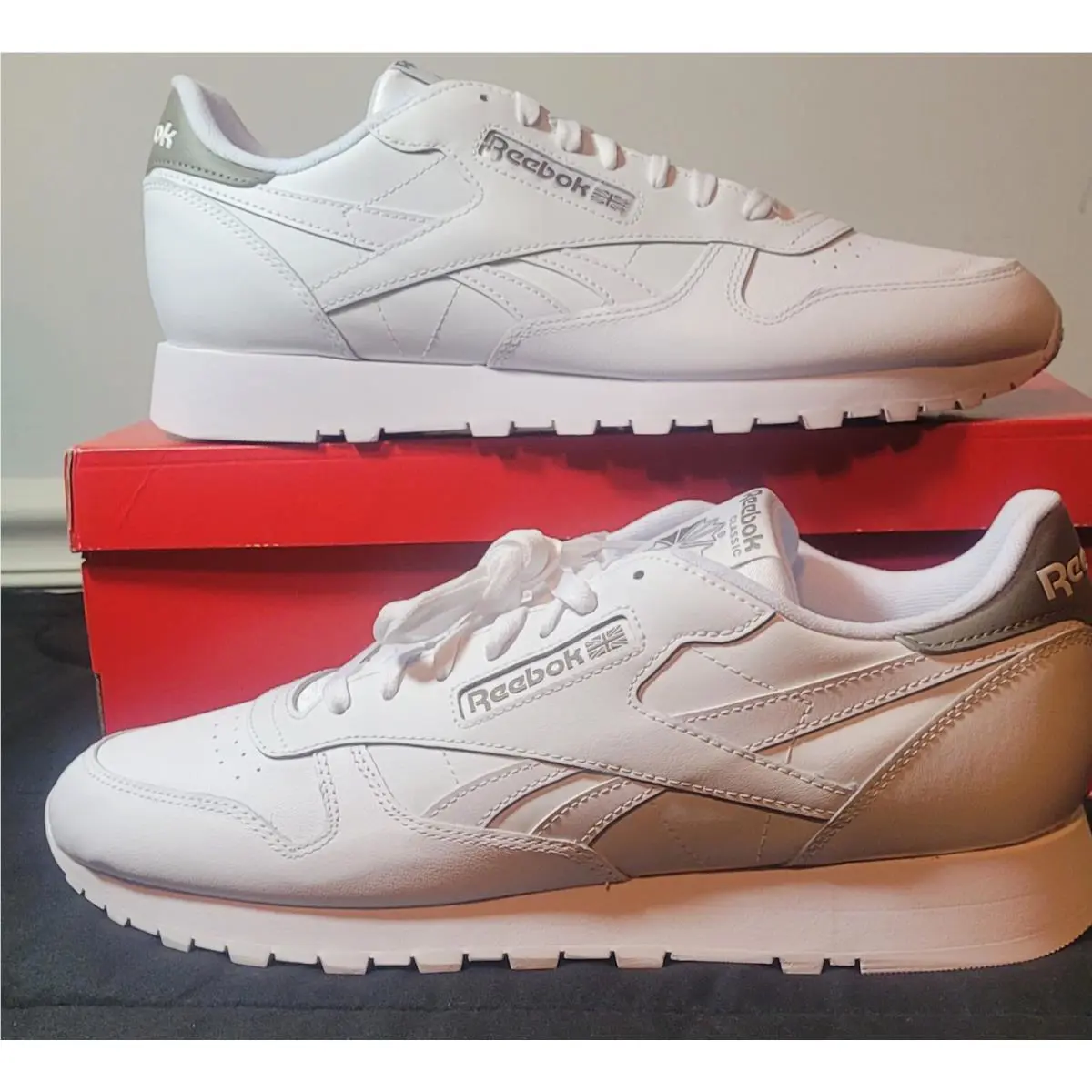 Reebok shoes - Reebok Classic Leather - Classic Leather - White, Manufacturer: White/White/Gritty Grey 0