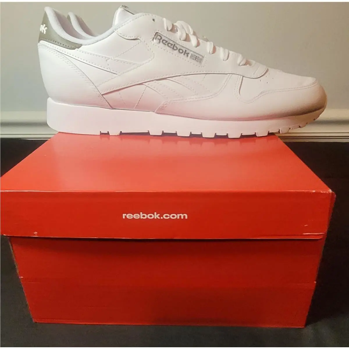 Reebok shoes - Reebok Classic Leather - Classic Leather - White, Manufacturer: White/White/Gritty Grey 1