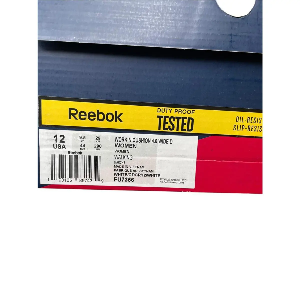 Reebok shoes - Work N Cushion 4.0 Wide D - JAG95-whi-12 US - White (UPC: 193105867439) 10
