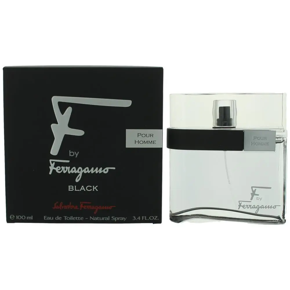 F Black by Salvatore Ferragamo 3.4 oz Edt Spray For Men