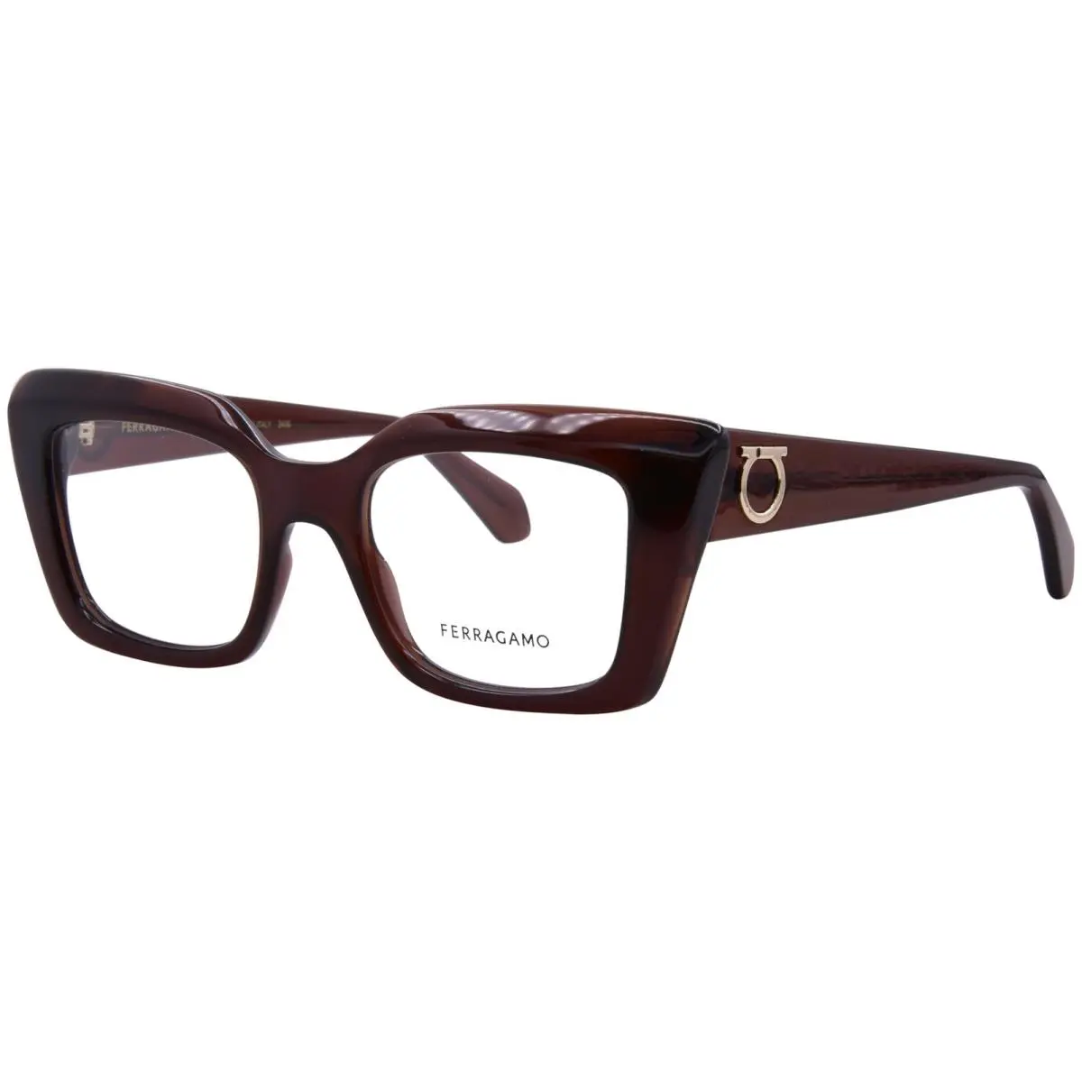 Salvatore Ferragamo SF3008 001 Eyeglasses Women`s Black Full Rim Rectangle 50mm