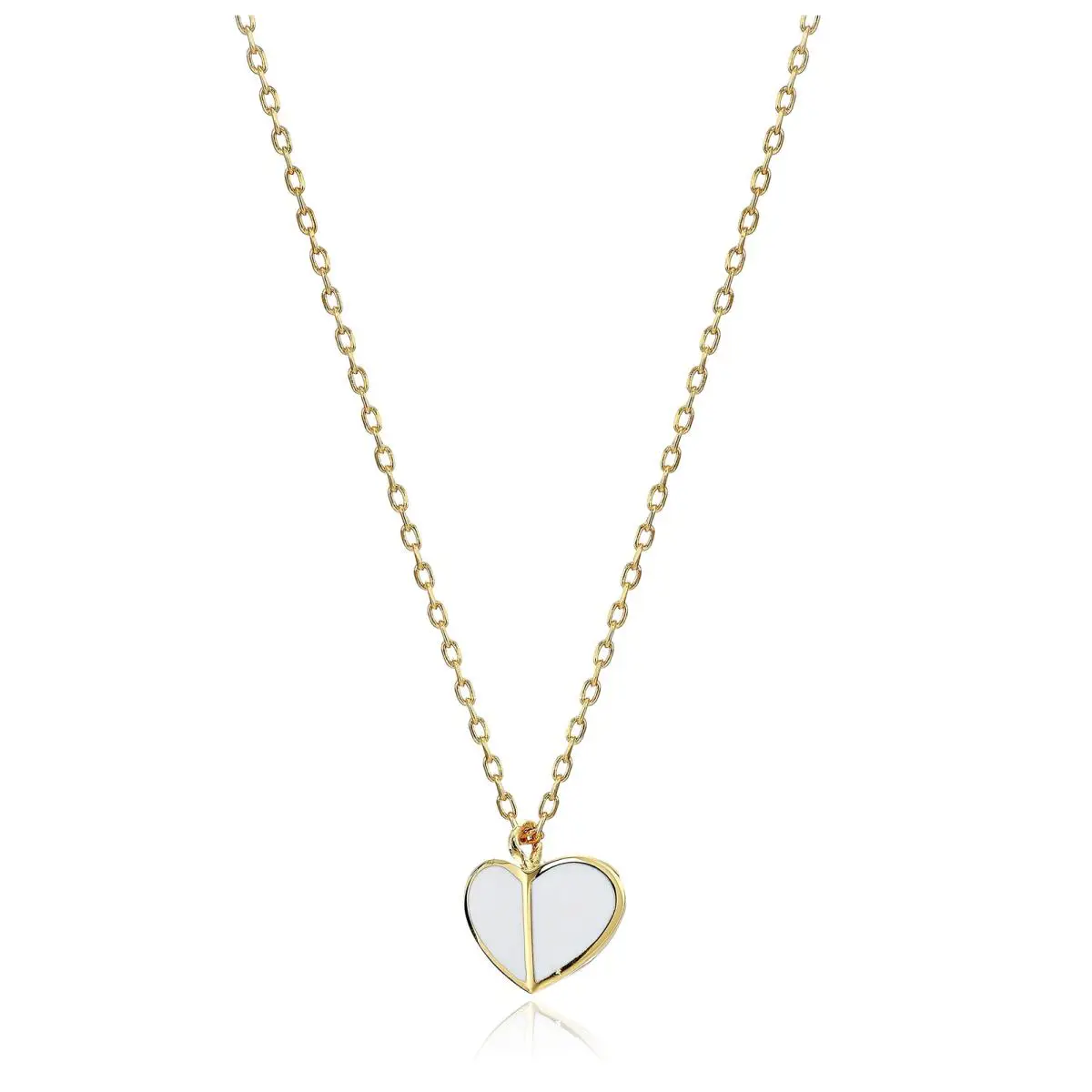 Kate Spade New York Heritage Spade Enamel Heart Mini Pendant White One Size