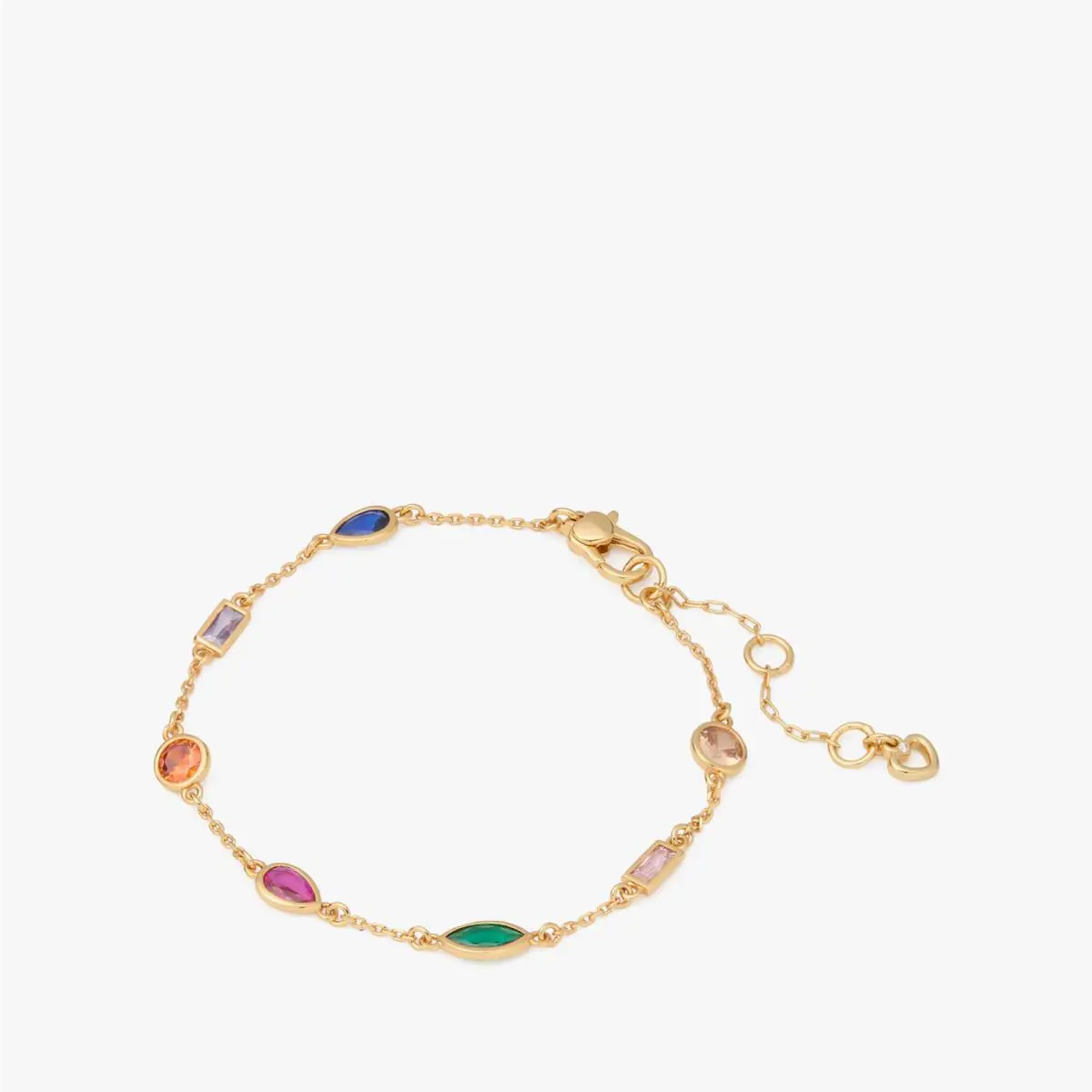 Kate Spade New York Delicate Bracelet Gold Tone Multicolor Crystal