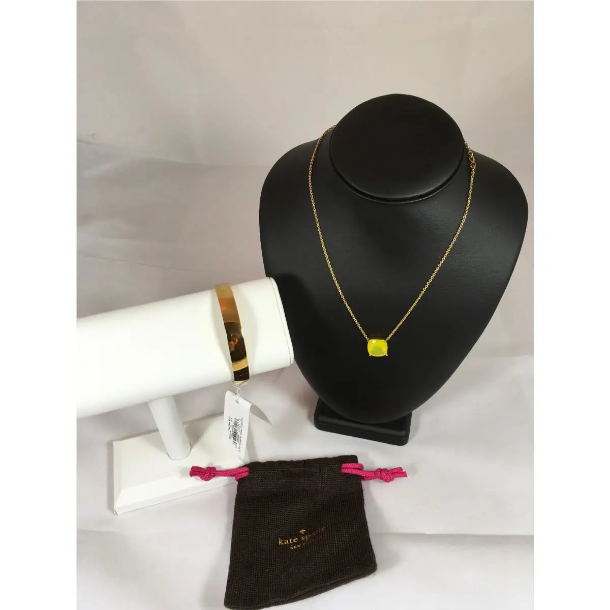 Kate Spade 12K Gold Plated Bangle and Necklace