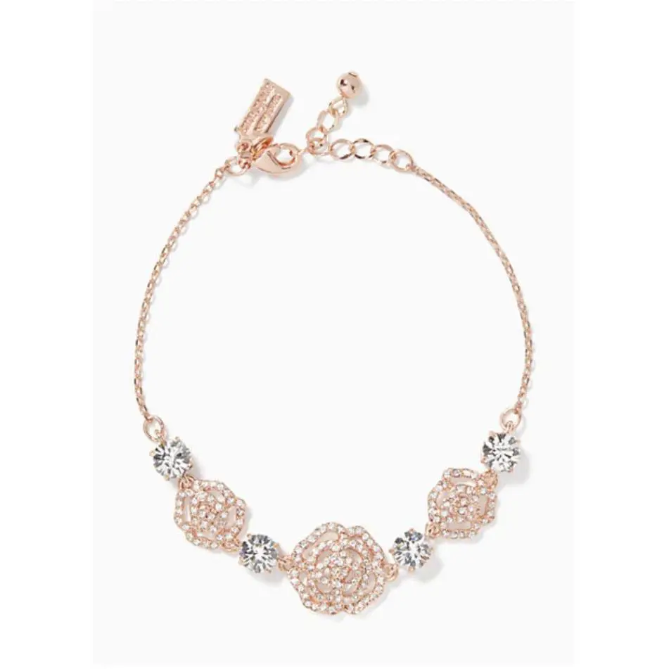Kate Spade Crystal Rose Bracelet O0RU2462 Clear/rose Gold