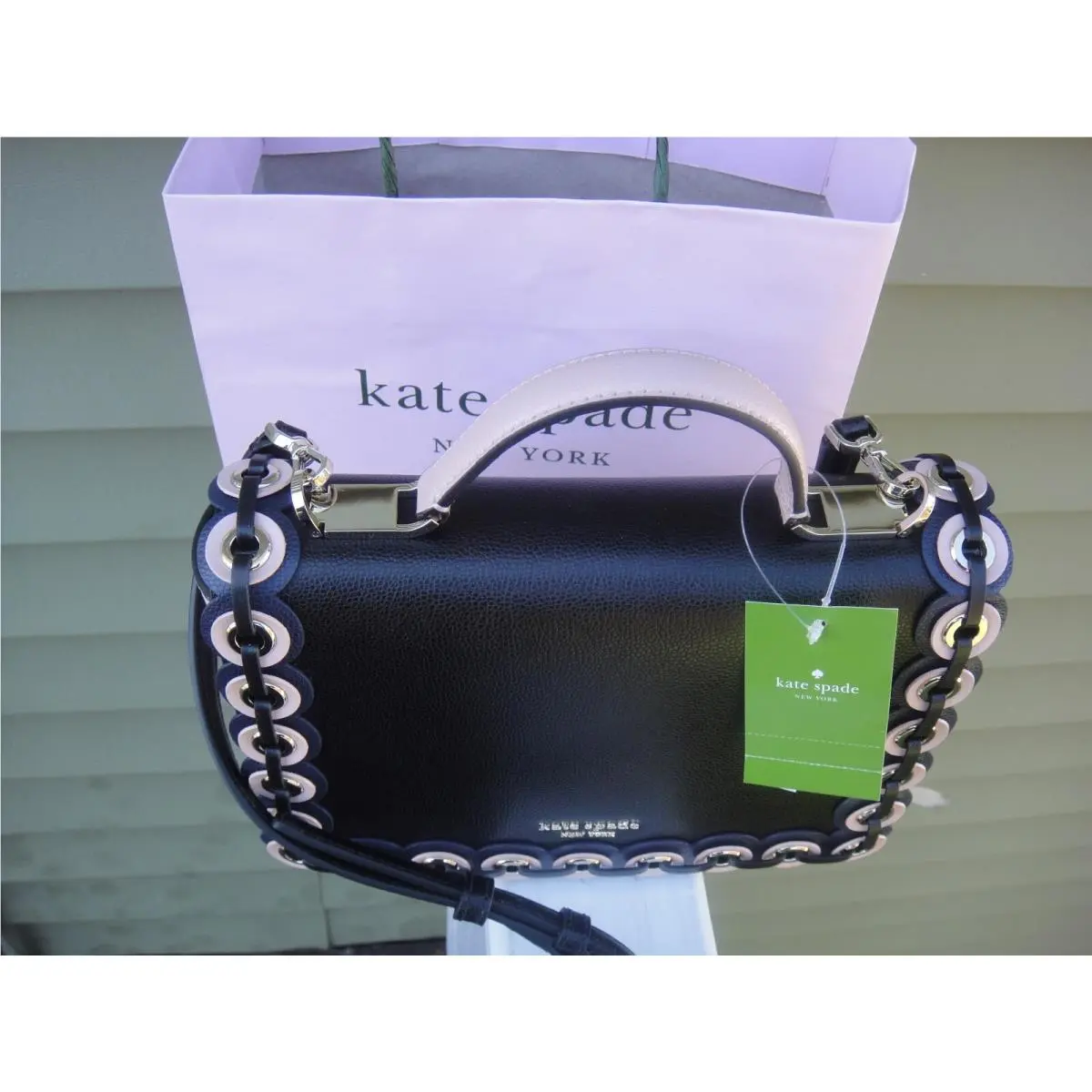 New Kate Spade Medium Masie Paterson Drive Grommet Satchel Bag.$379100%AUTHENTIC