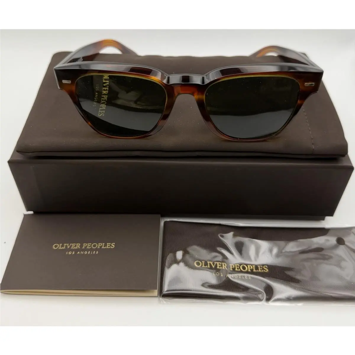 Rueny OV5601SU 179952 - Koa Tortoise/green G-15 51MM by Oliver Peoples