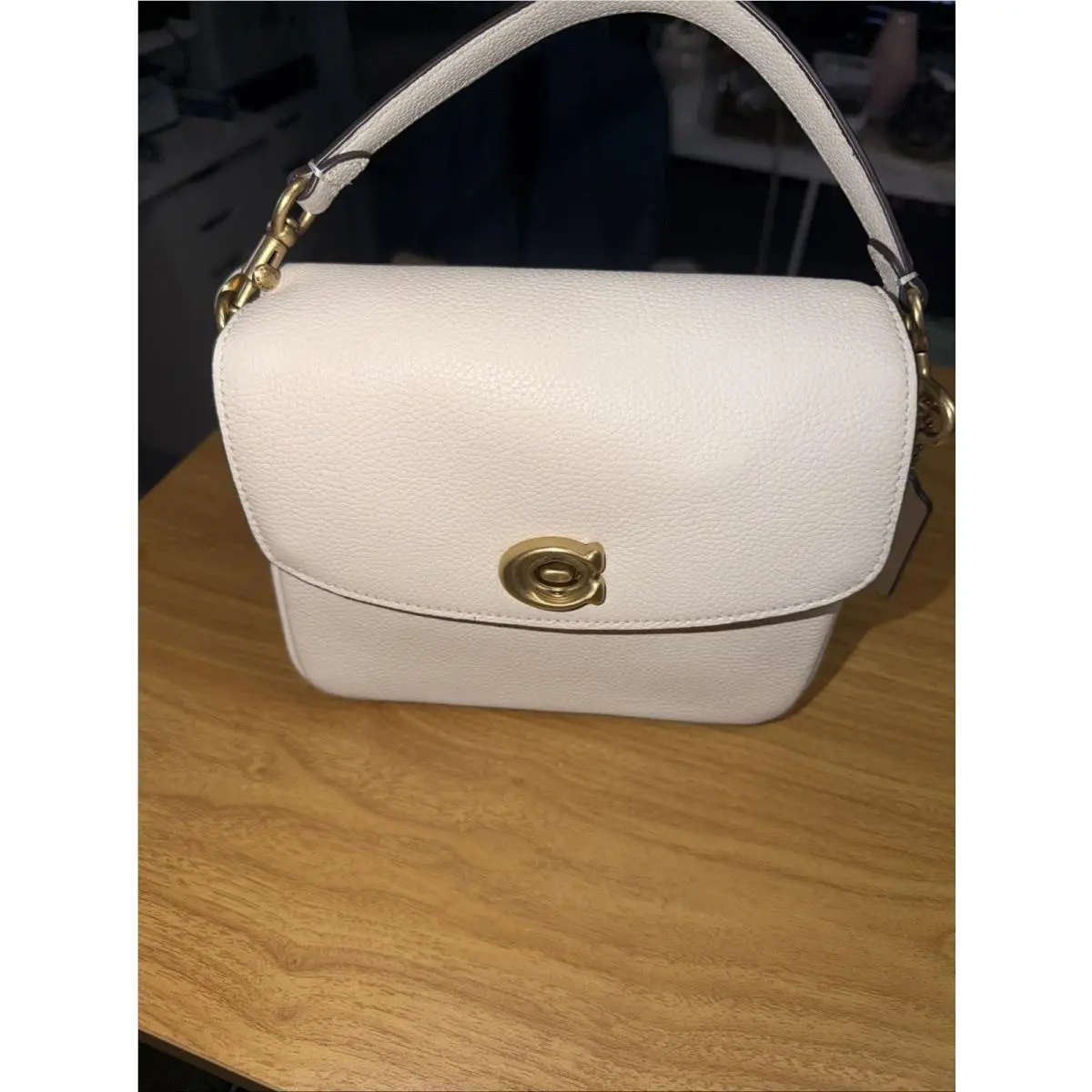 Coach Cassie 19 Polished Pebbled Leather Crossbody Bag
