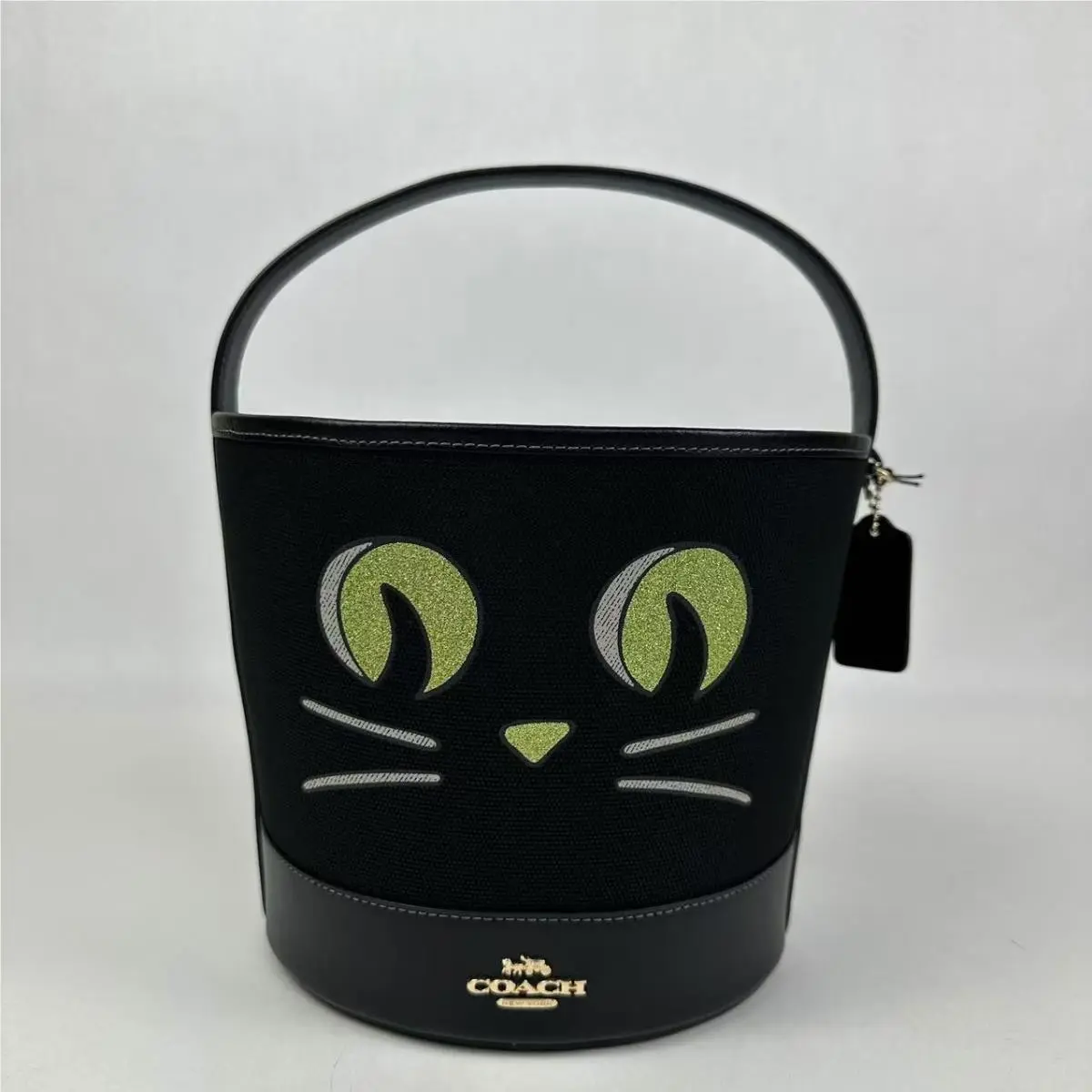 Coach CW532 Trick or Treat Bucket with Halloween Cat