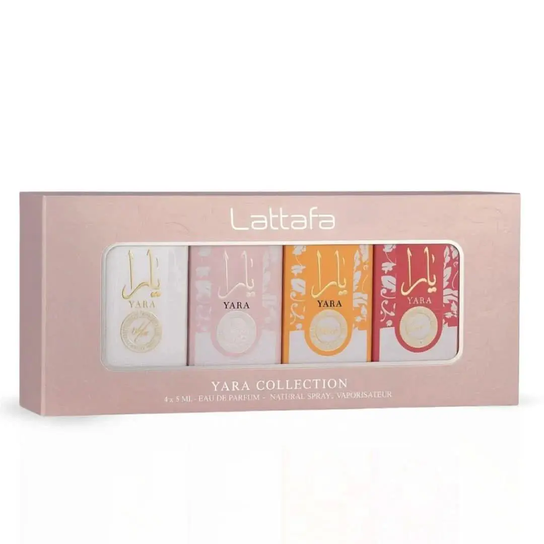 Yara Eau De Parfum Gift Set Mini Collection 4 x 5ml by Lattafa