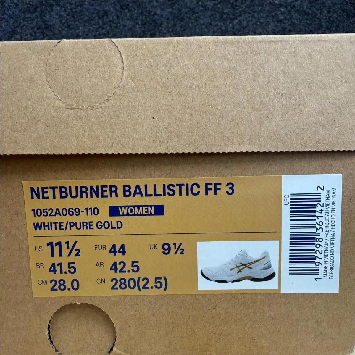 Asics shoes - ASICS Netburner Ballistic - Netburner Ballistic - 1052A069-110 - White 11