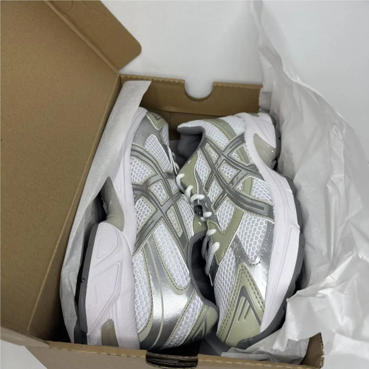 Asics shoes - ASICS 1130 - 1202A164-124 - White/Dried Leaf Green (UPC: 0197298796293) 9
