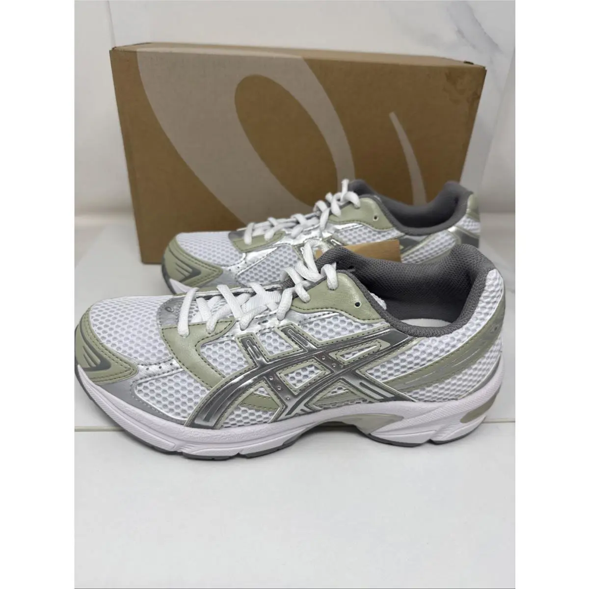 Asics shoes - ASICS 1130 - 1202A164-124 - White/Dried Leaf Green (UPC: 0197298796293) 6