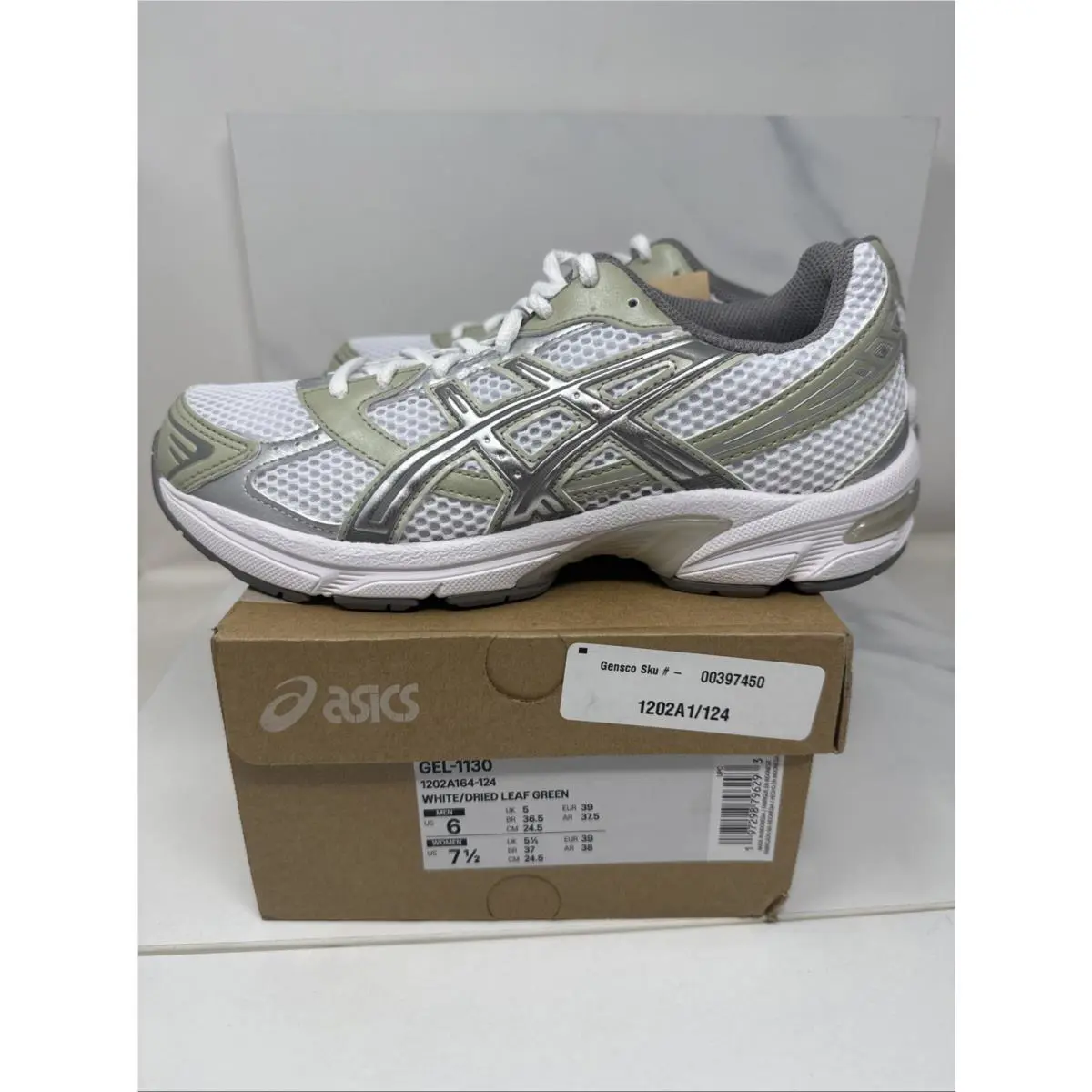 Asics shoes - ASICS 1130 - 1202A164-124 - White/Dried Leaf Green (UPC: 0197298796293) 7