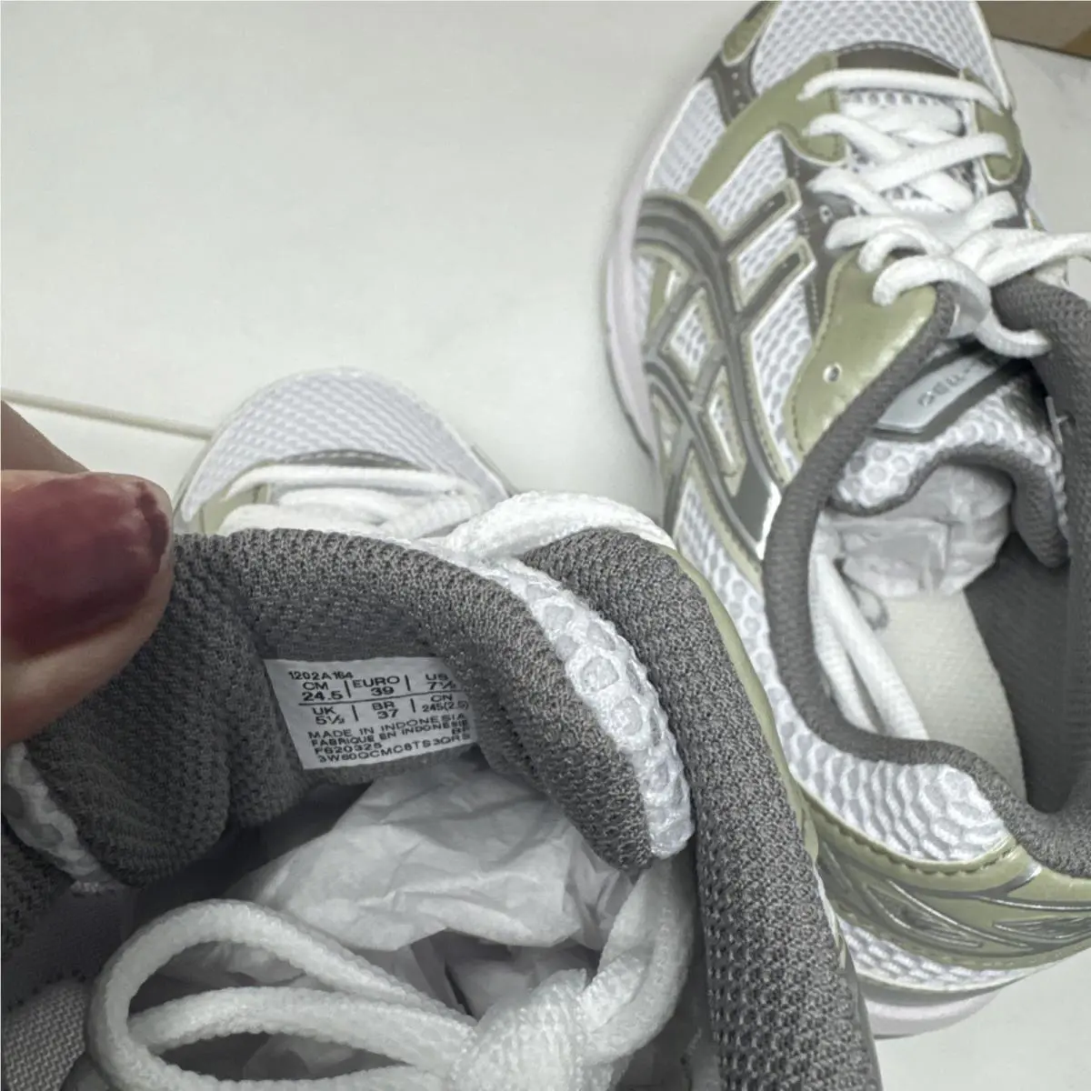 Asics shoes - ASICS 1130 - 1202A164-124 - White/Dried Leaf Green (UPC: 0197298796293) 5