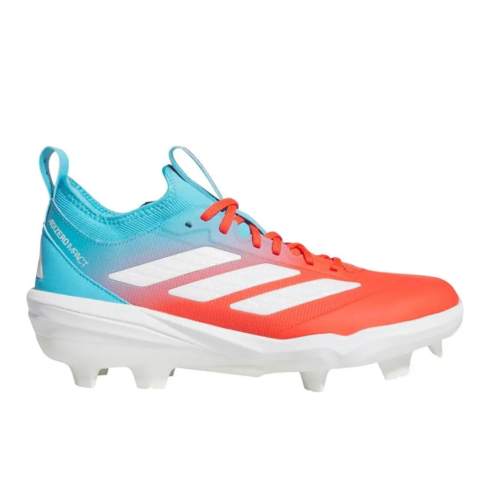 Adidas shoes - adidas Adizero Impact Tpu Candy Baseball Cleats - JR7826 - Blue, Orange 5