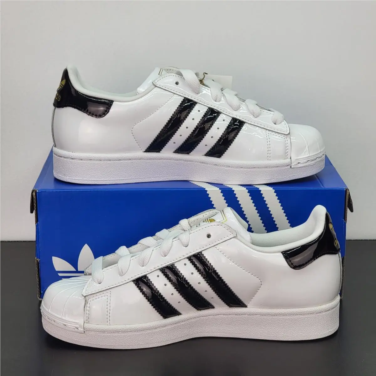Adidas shoes - adidas Superstar - Superstar - JS4010 - White / Black / Gold (UPC: 197621493486) 0