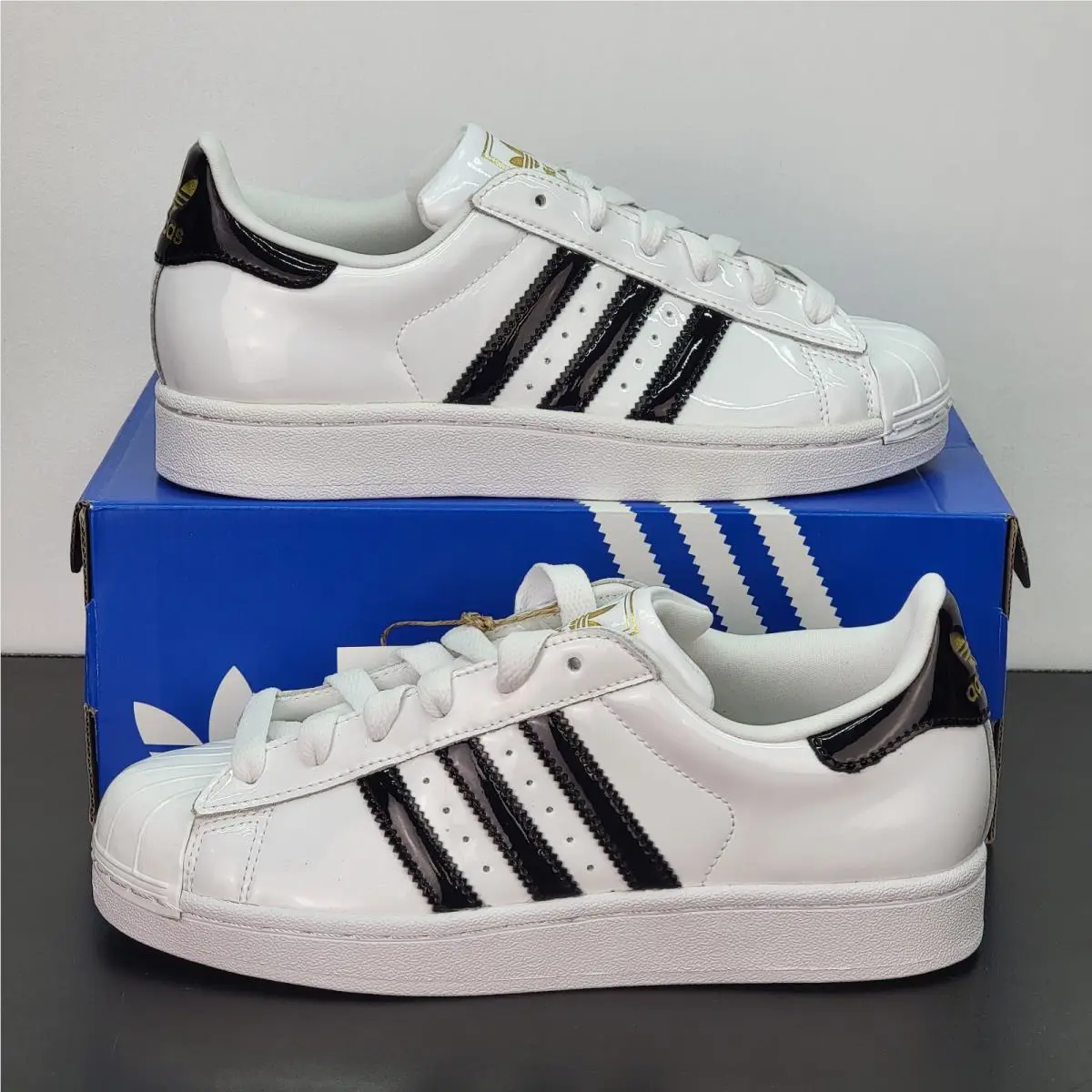 Adidas shoes - adidas Superstar - Superstar - JS4010 - White / Black / Gold (UPC: 197621493486) 1