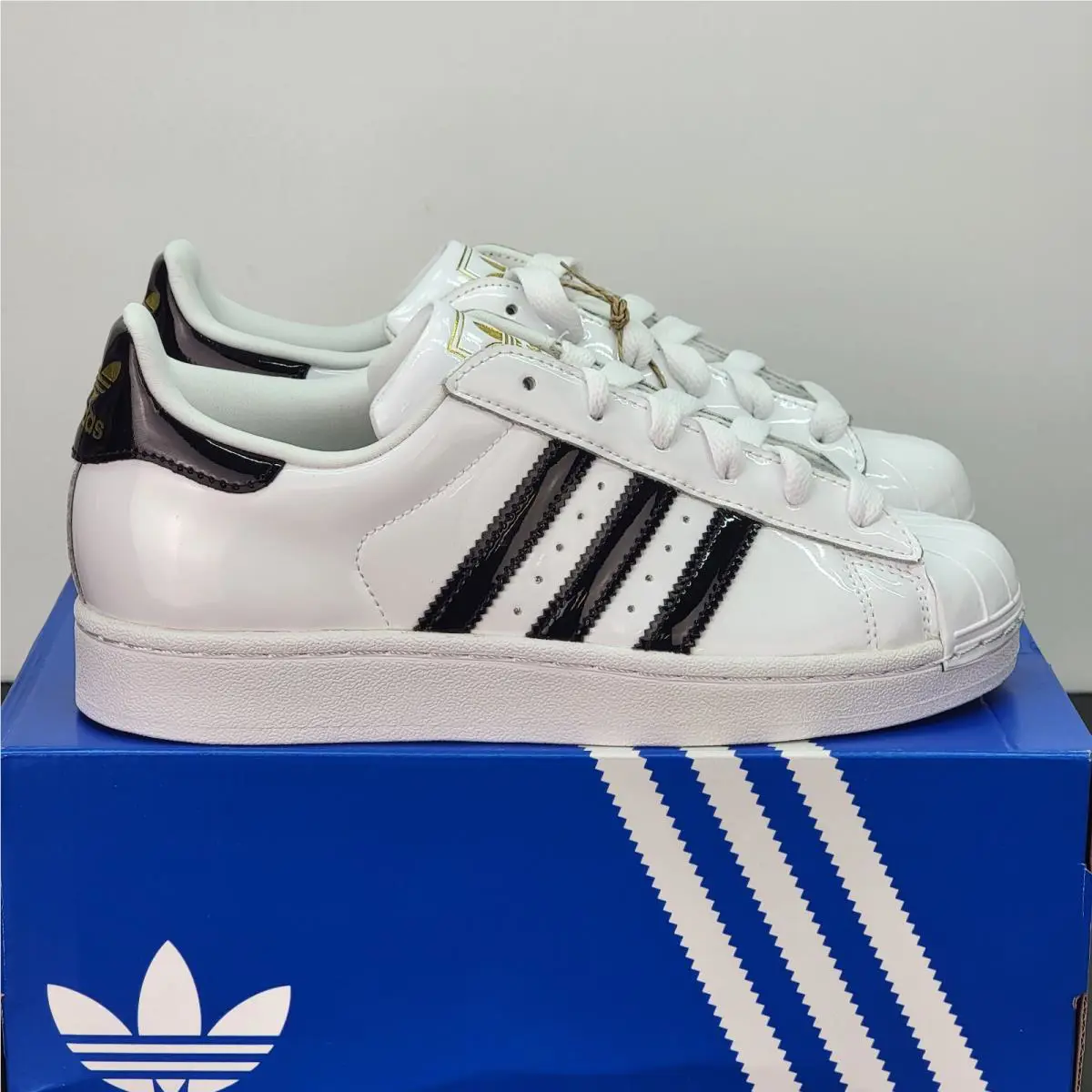 Adidas shoes - adidas Superstar - Superstar - JS4010 - White / Black / Gold (UPC: 197621493486) 2