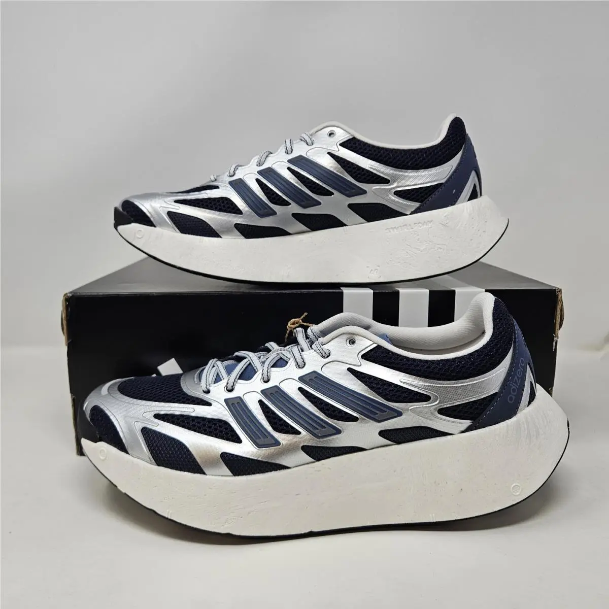 Adidas Adizero Aruku Men`s Athletic Sneakers Trainers Size 8 Grey/silver