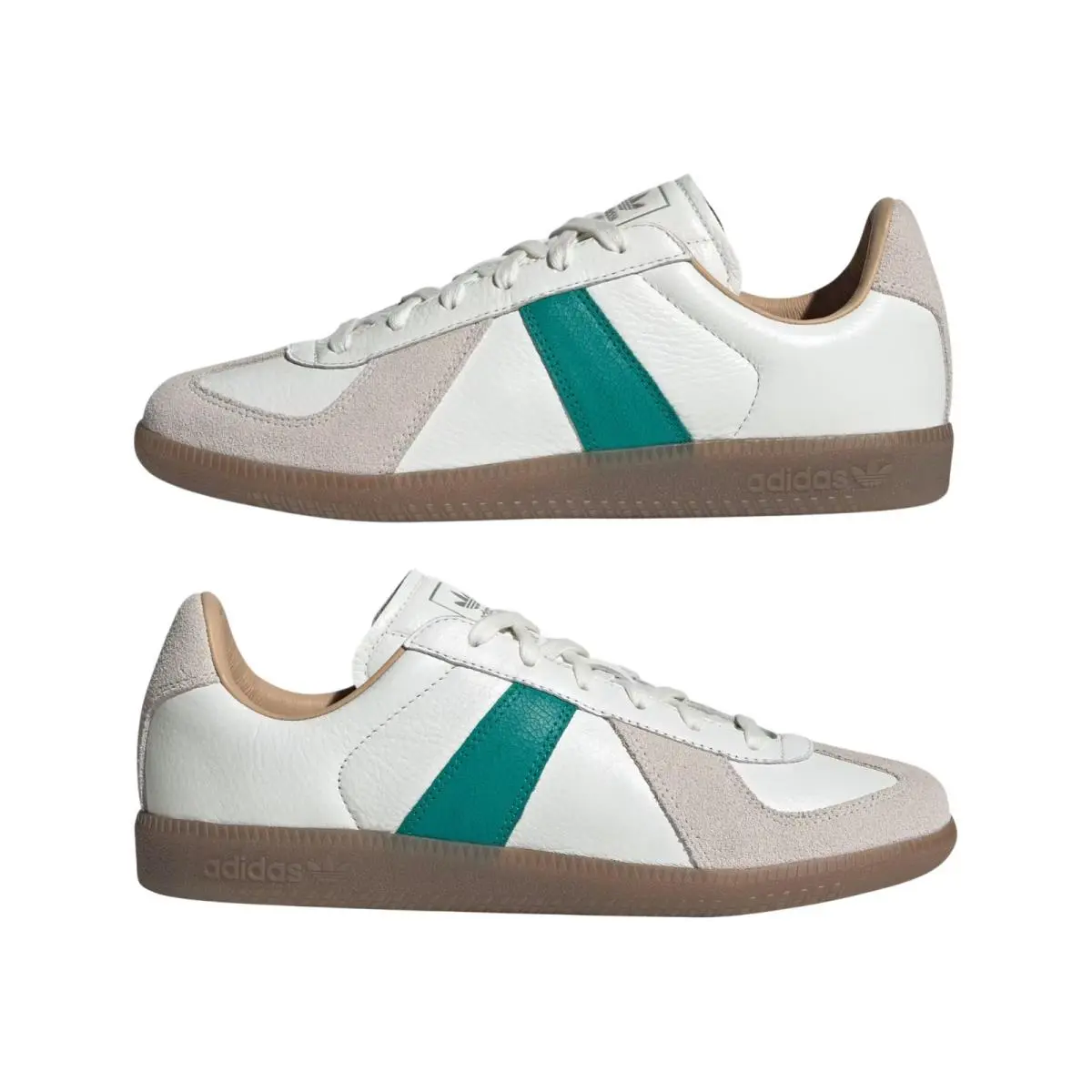 Men`s Adidas Originals Core White Green Leather BW Army Shoes 9.5 HQ9265