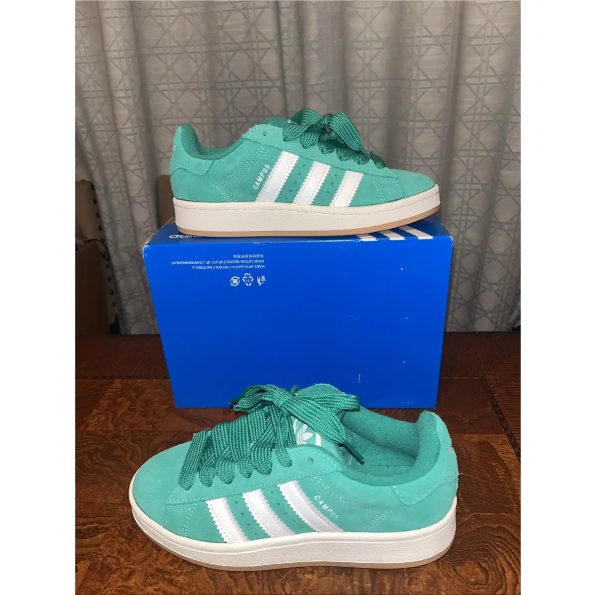 Adidas Campus 00s W Semi Court Green Core White Gum JI2751 Sneaker Size 6