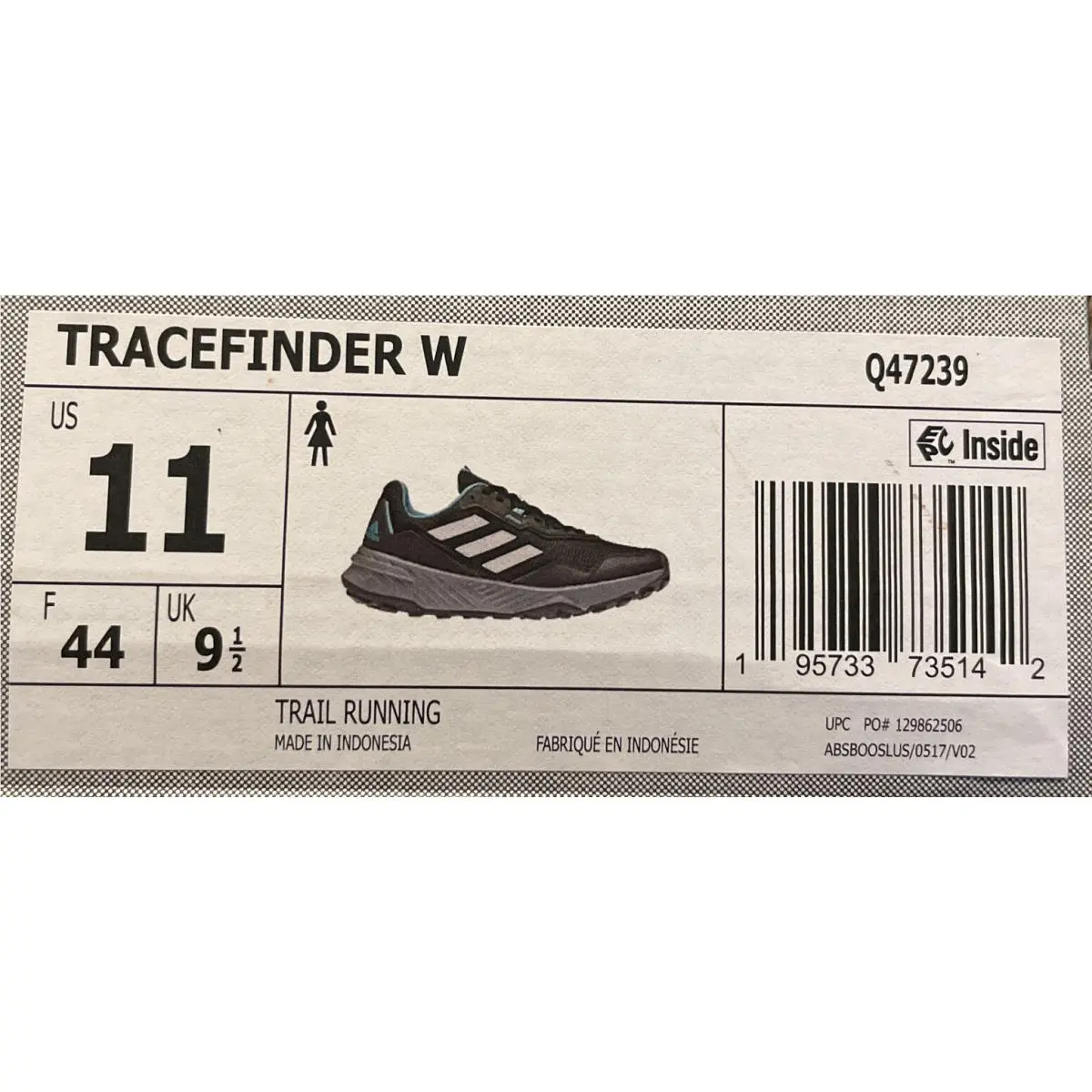 Adidas shoes - Tracefinder - Tracefinder - CM7217 - Black Gray Aqua (UPC: 195733735142) 8