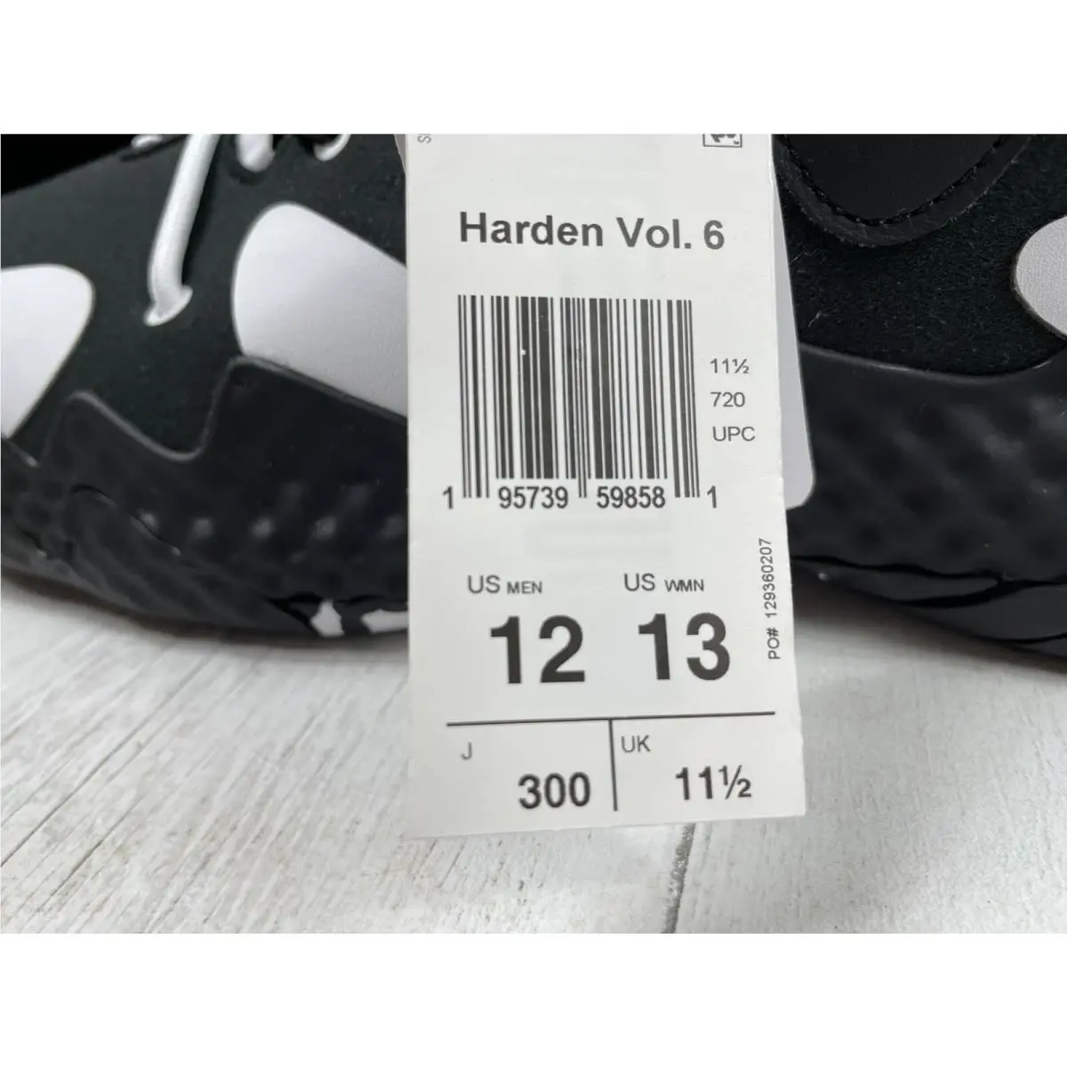 Adidas shoes - Adidas Harden Vol. 6 - Harden - GV8704 - Black (UPC: 0195739598581) 10