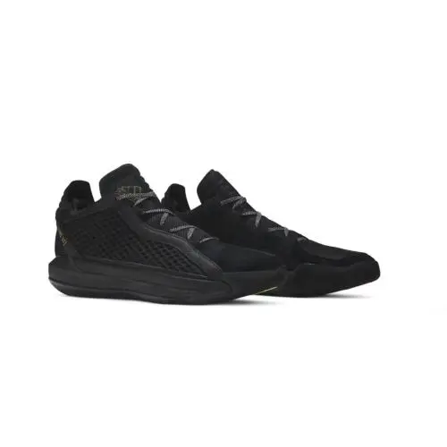 Sz 7 - Adidas Dame 6 Leather `black Gold`