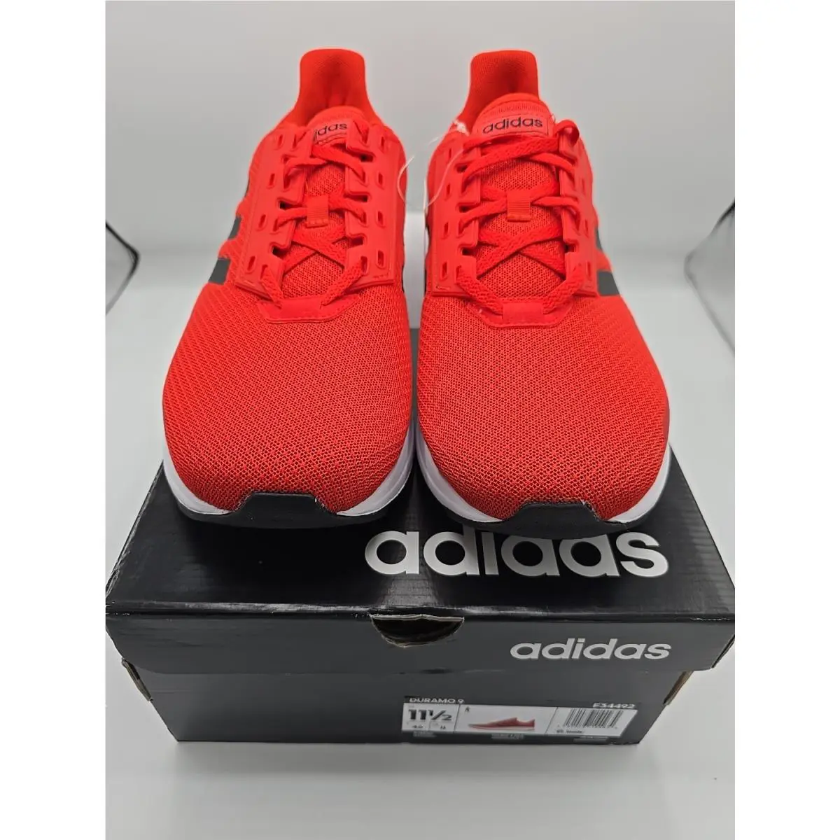 Adidas Duramo 9 F34492 Red Men’s Size 11.5 Running Shoes