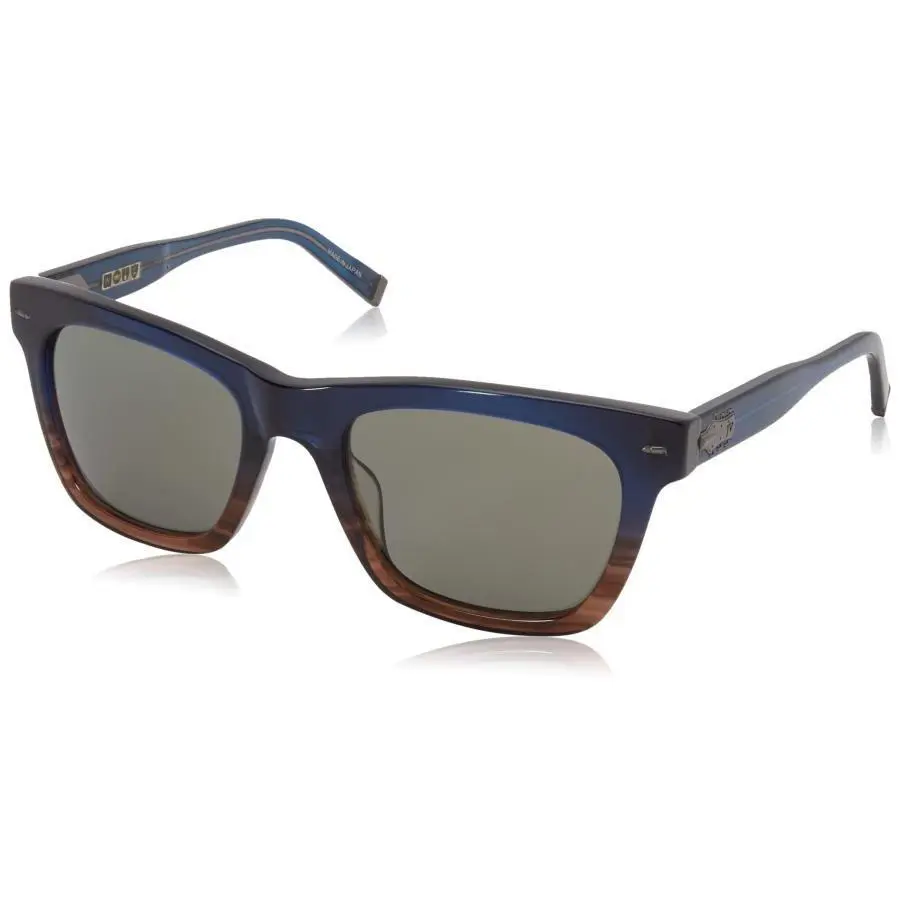 John Varvatos Sunglasses V510 55mm Navy Gradient Grey Polarized - Frame: Navy, Lens: Gray