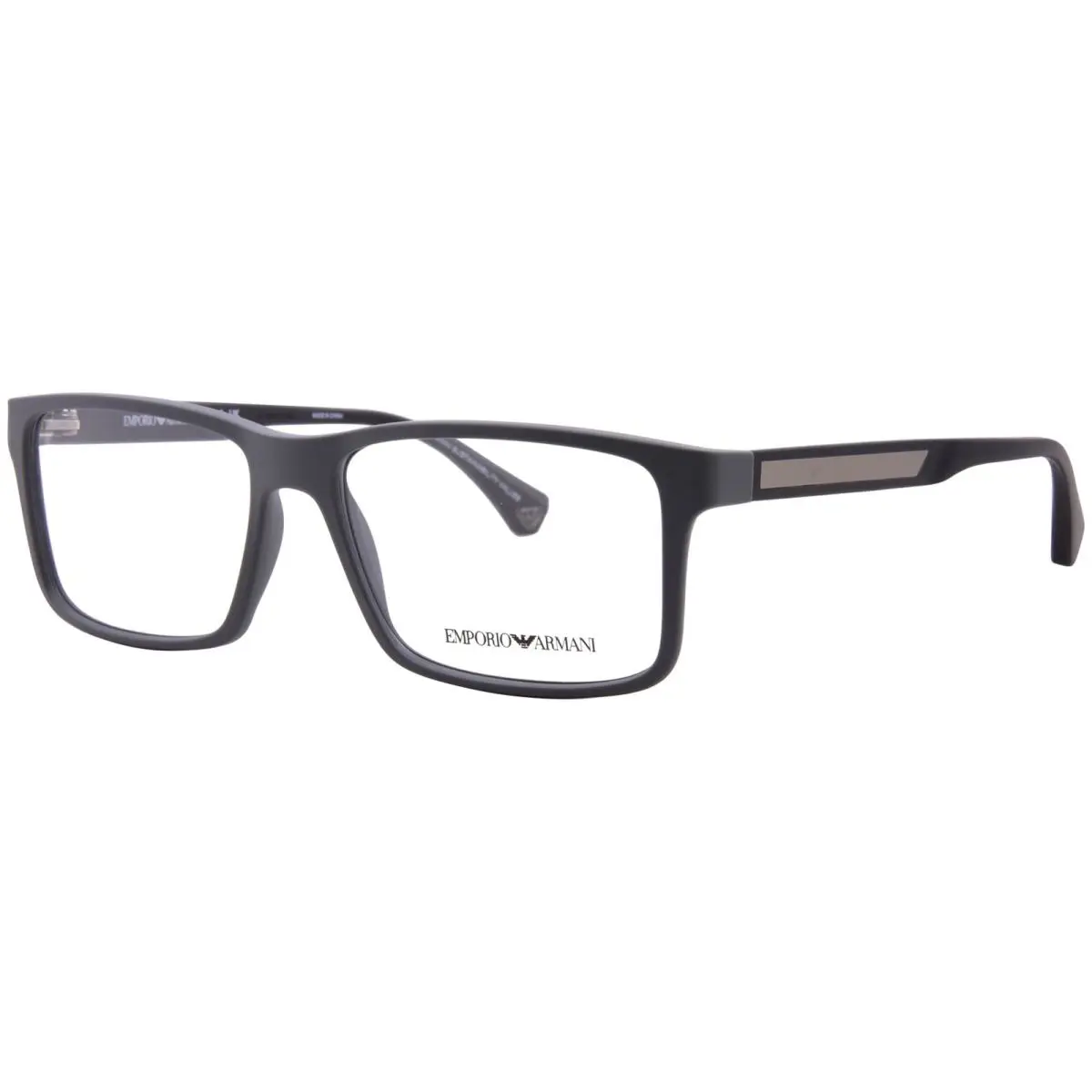 Emporio Armani EA3038 5126 Eyeglasses Frame Men`s Matte Dark Grey Full Rim 56mm