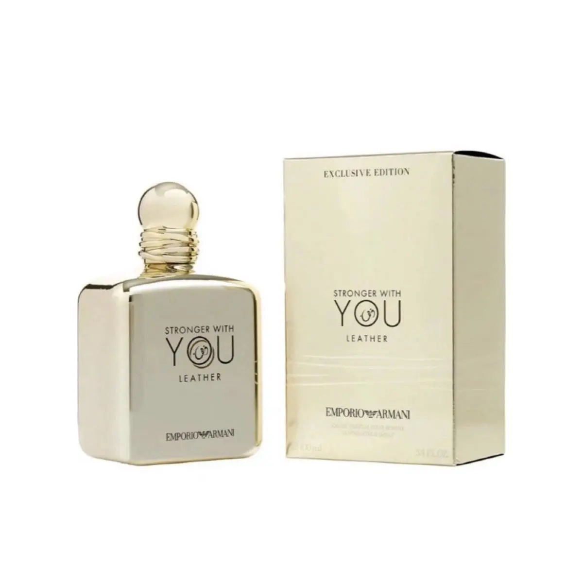 Emporio Armani Stronger with You Leather 3.4 oz Edp Spray Boxed