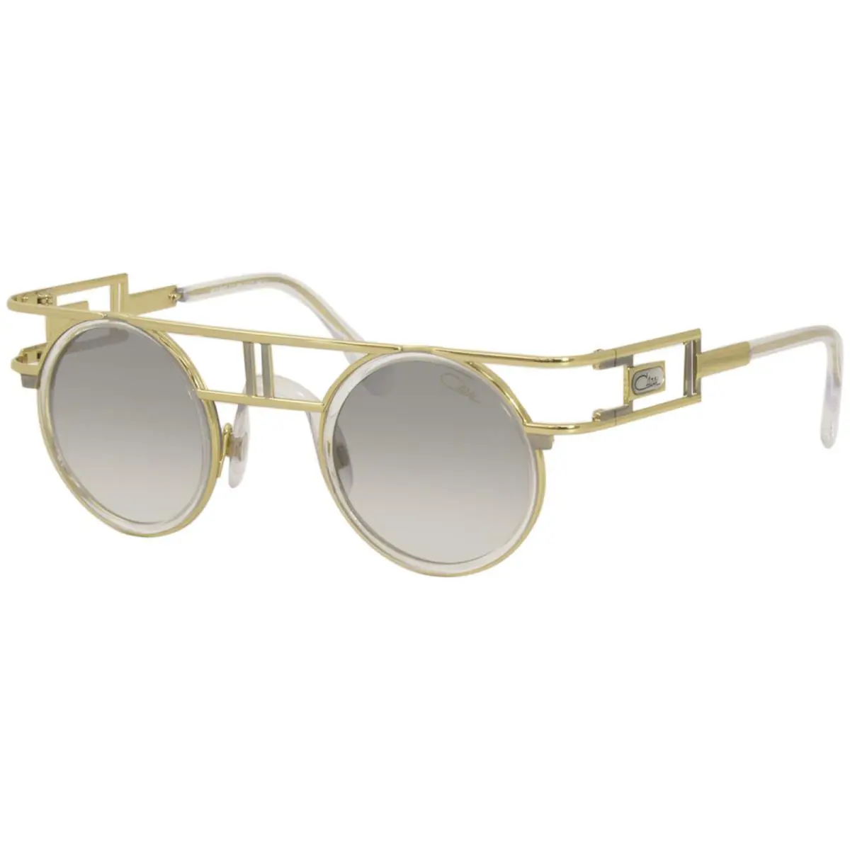 Cazal Legends 668/3 065 Sunglasses Men`s Gold/grey Lenses Round 43mm - Frame: Gold, Lens: Gray
