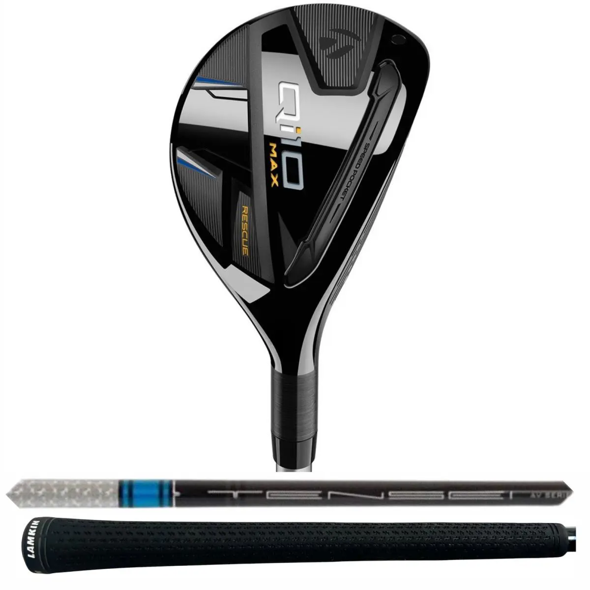 Taylormade Qi10 Max 6 Rescue Mitsubishi Tensei AV Raw 80g Stiff Flex Shaft