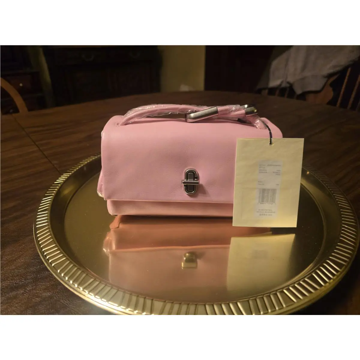 Marc Jacobs The Mini Dual Bag in Ribbon Pink Smooth Leather