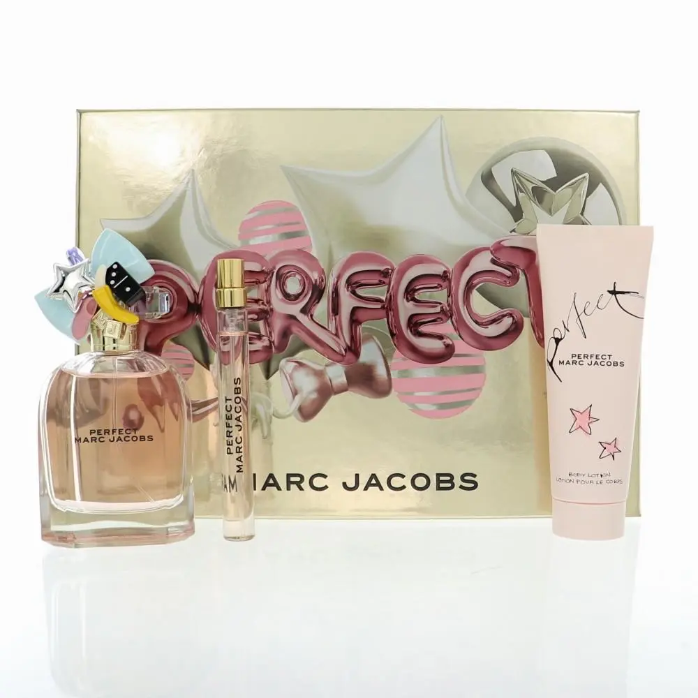 Perfect by Marc Jacobs Gift Set For Women 3 Piece Set For Women: 3.3 Oz Eau De