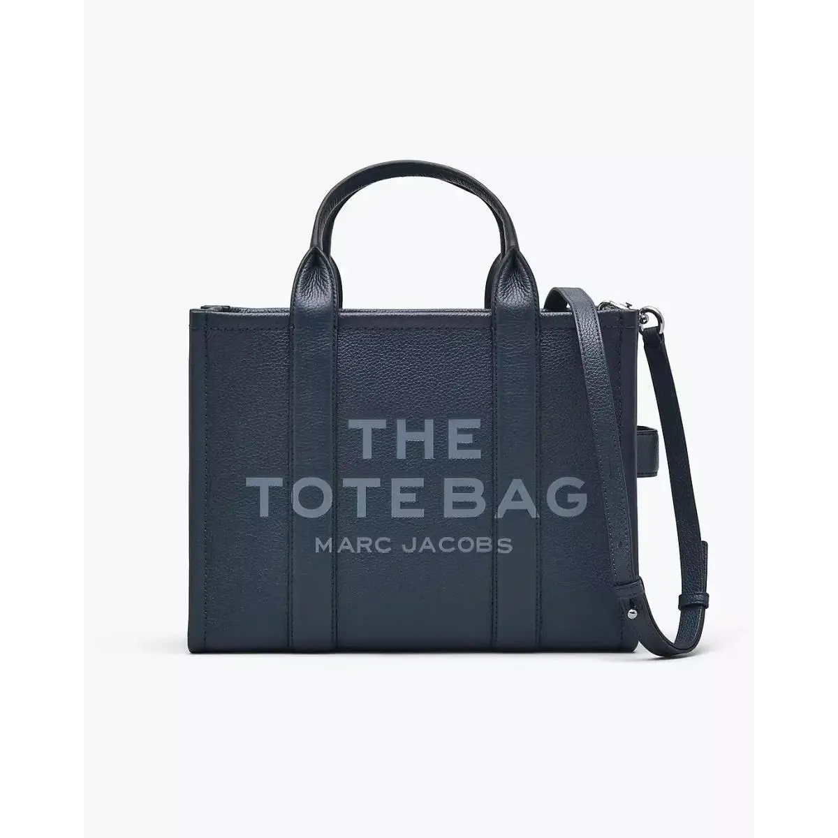Marc Jacobs The Leather Medium Tote Bag Blue Sea 196611005982 Box 33