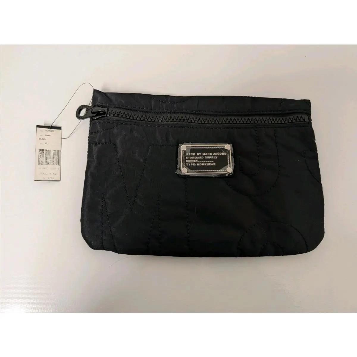 Marc by Marc Jacobs Black Quilted Nylon Cosmetic Pouch