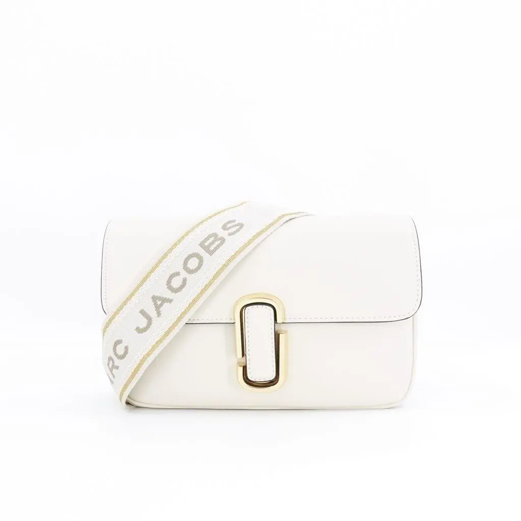 Marc Jacobs Women`s The J Marc Classic Crossbody Shoulder Bag White OS