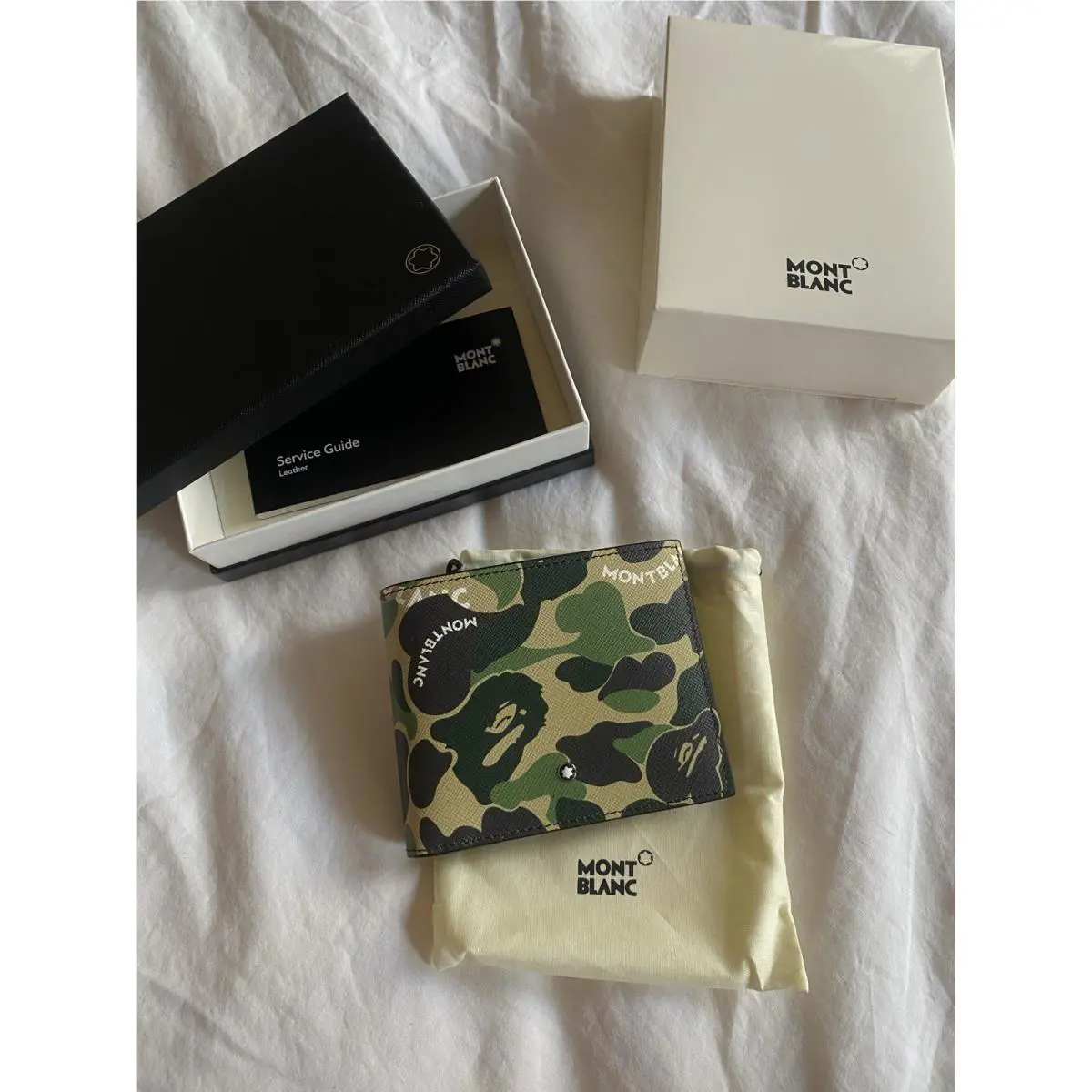 Montblanc x Bape A Bathing Ape Camouflage Leather 6CC Wallet