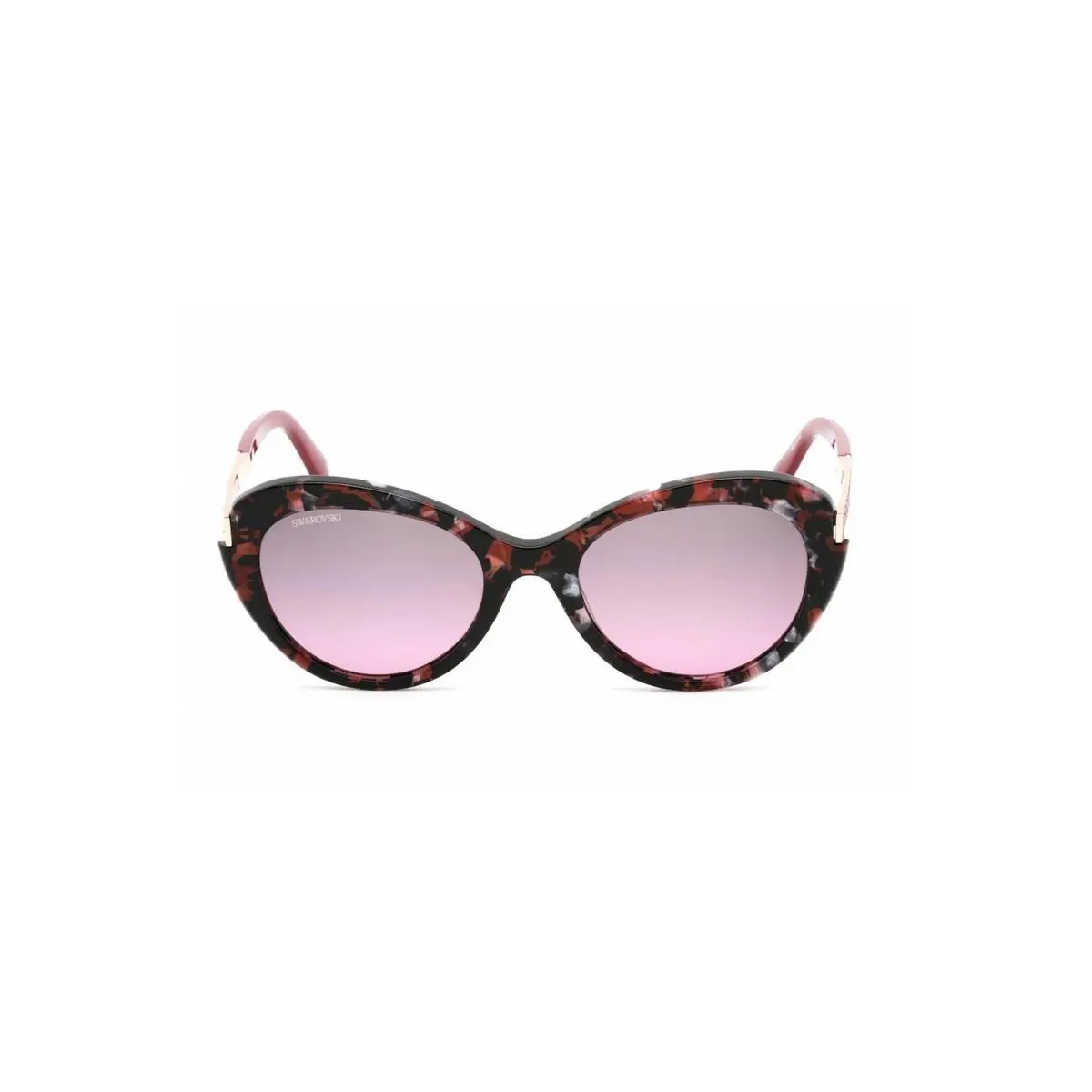 Swarovski SK0327-55T-53 Sunglasses Size 53mm 145mm 20mm Colored Havana Sun - Frame: COLORED HAVANA, Lens: BORDEAUX